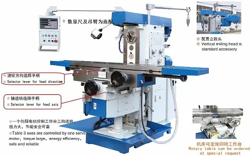 UHM36 Over Arm Universal Knee Milling Machine