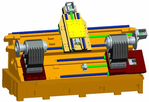 FP-630S Inclined bed Turning Center Basic Cast Frame