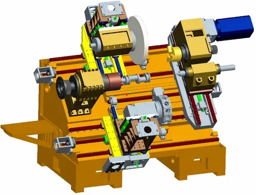 FP-500STRYM Turning and Grinding Center Cast Frame