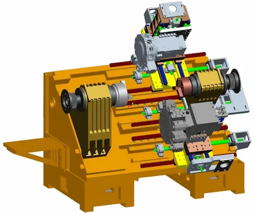 FP-500STY 45° Turning Center Basic Core Cast Frame