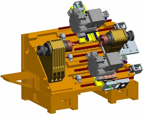 FP-500ST Slant bed CNC Turning Center Basic Cast Frame